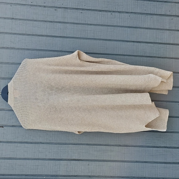 Auden Women's Open Front Sweater Robe with Pockets XL/XXL Oatmeal New - Picture 2 of 14